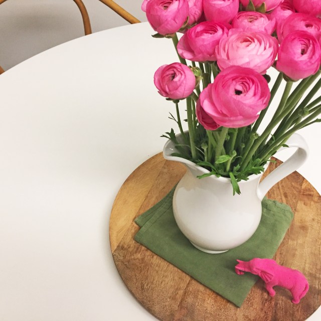 FLOWERS AND ELEPHANT